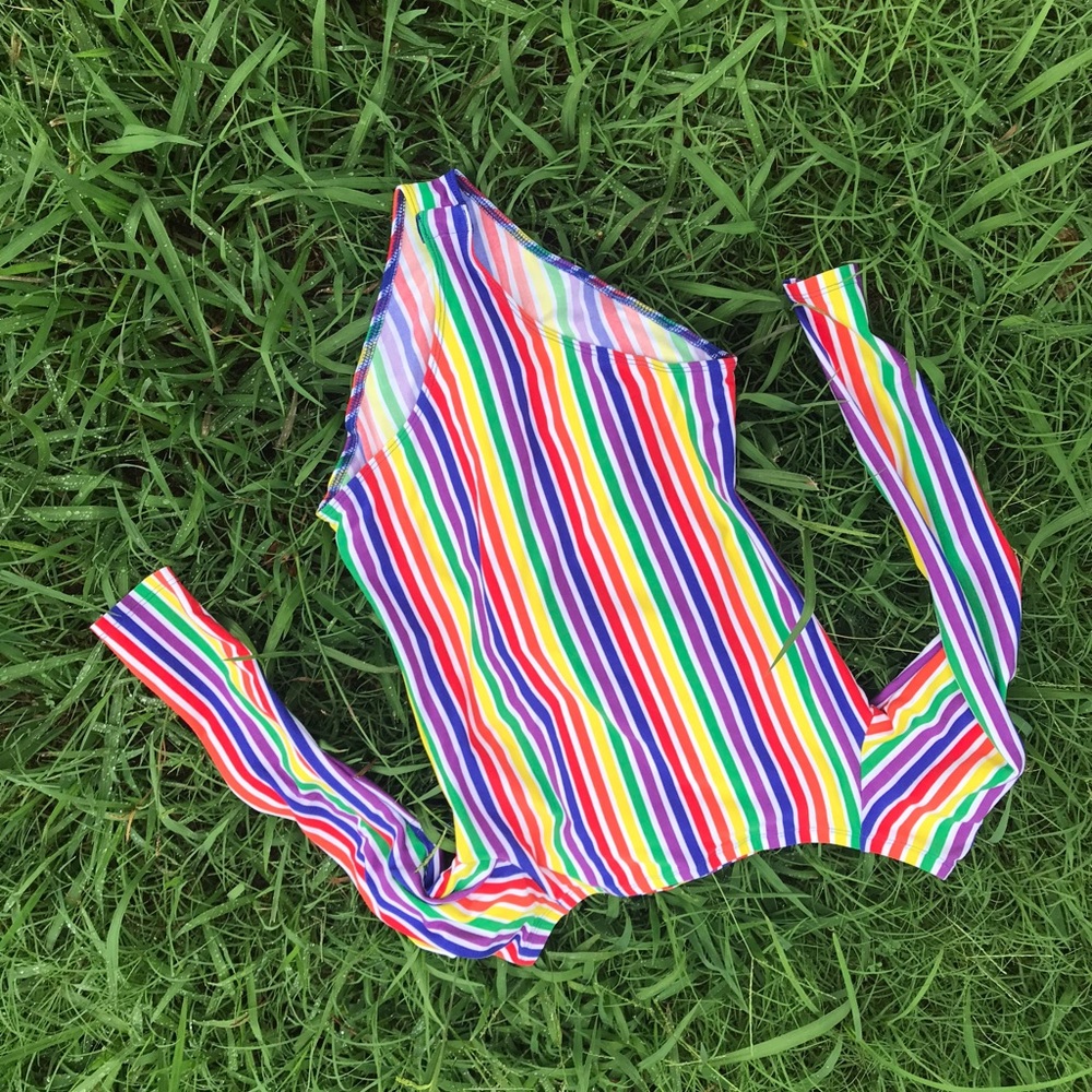 Rainbow body suit 🌈